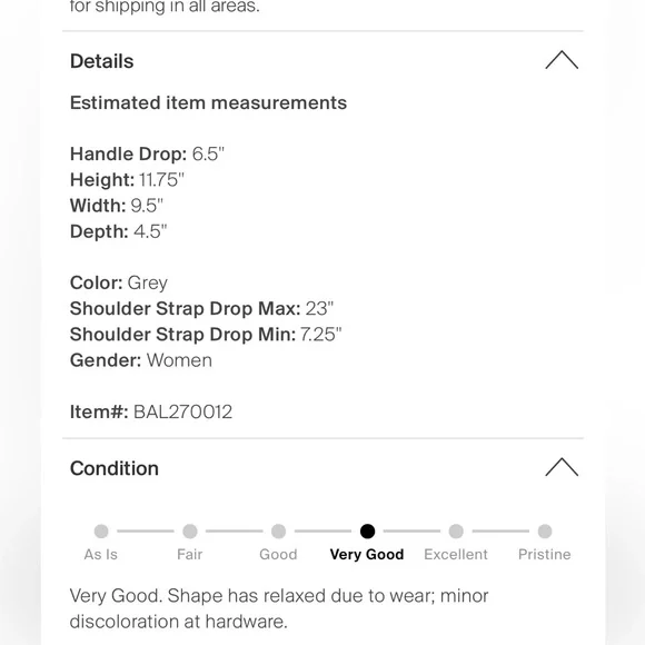 Balenciaga Gray Tote Bag - Picture 7 of 12